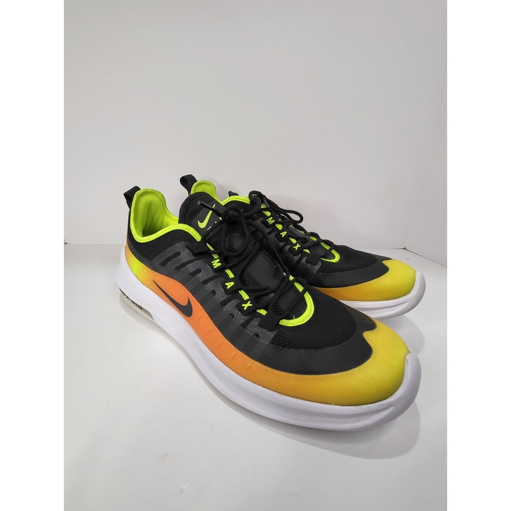 Nike Air Max Axis Mens Black Volt Orange Running Shoes AA2148-006 Size 13
